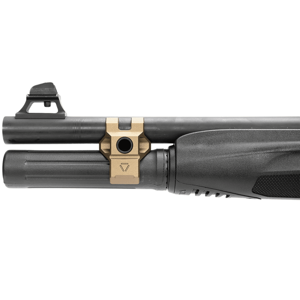 Strike Industries Shotgun Barrel Clamp, FDE 6061-T6 Aluminum Picatinny Rail to Mount a Weapon Light or Other Accessory QD Socket Sling for Beretta 1301 Tactical & A300 Ultima Patrol - SG-BCL-1301TAC-FDE Strike Industries Shotgun Barrel Clamp, FDE 6061-T6 Aluminum Picatinny Rail to Mount a Weapon Light or Other Accessory QD Socket Sling for Beretta 1301 Tactical & A300 Ultima Patrol - SG-BCL-1301TAC-FDE