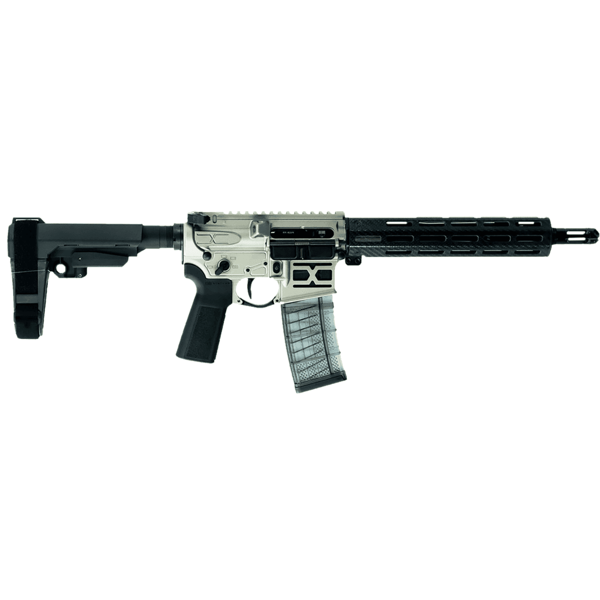 Faxon Firearms ION-X Hyperlite Rifle, 10.50" Black Nitride Pencil Profile Barrel M-LOK Handguard Titanium Cerakote Aluminum Picatinny Rail Receiver Black SB Tactical SBA3 Brace Black Magpul Grip 30+1rd 5.56 NATO - FX5510X-TI Faxon Firearms ION-X Hyperlite Rifle, 10.50" Black Nitride Pencil Profile Barrel M-LOK Handguard Titanium Cerakote Aluminum Picatinny Rail Receiver Black SB Tactical SBA3 Brace Black Magpul Grip 30+1rd 5.56 NATO - FX5510X-TI