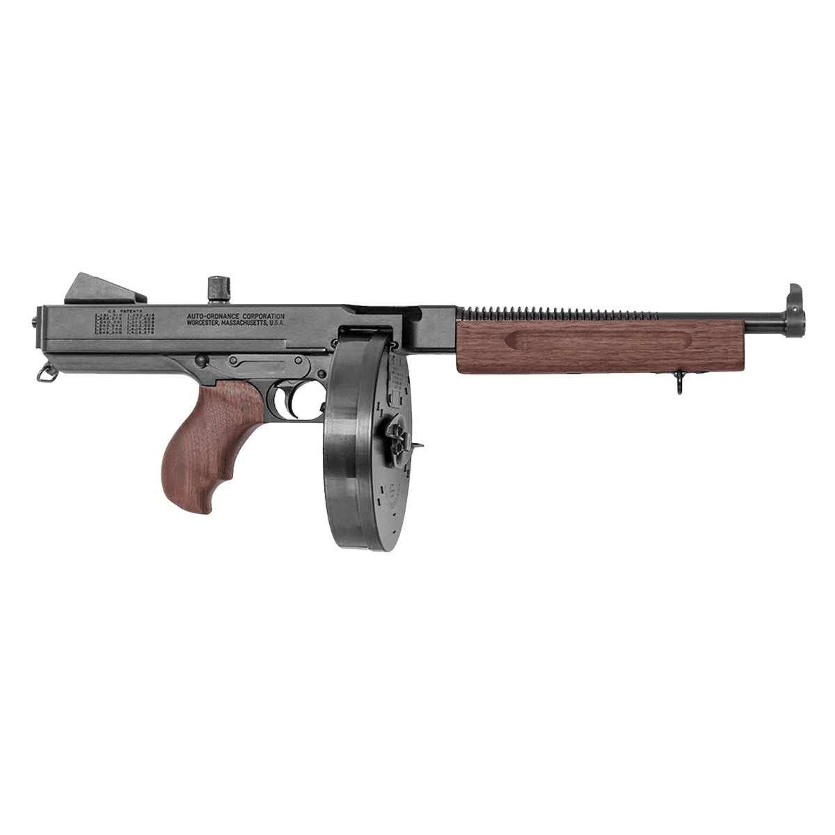 Thompson TA5 1927A-1 Lightweight Deluxe 45 ACP Caliber with 10.50" Barrel, 50+1 Capacity (Drum) Thompson TA5 1927A-1 Lightweight Deluxe 45 ACP Caliber with 10.50" Barrel, 50+1 Capacity (Drum)