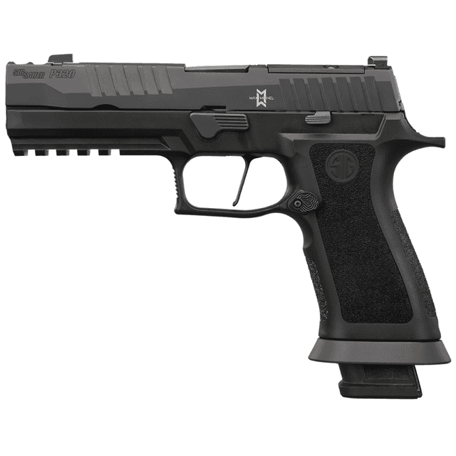 Sig Sauer P320XF M.O.D. Pistol, 3.90" Black Steel Barrel Matte Black DLC Optic Cut/Ported/Serrated Stainless Steel Slide & Frame w/Beavertail & Picatinny Rail Black XSeries Grip 21+1rd Full Size Frame 9mm Luger - 320XF9MAXM Sig Sauer P320XF M.O.D. Pistol, 3.90" Black Steel Barrel Matte Black DLC Optic Cut/Ported/Serrated Stainless Steel Slide & Frame w/Beavertail & Picatinny Rail Black XSeries Grip 21+1rd Full Size Frame 9mm Luger - 320XF9MAXM