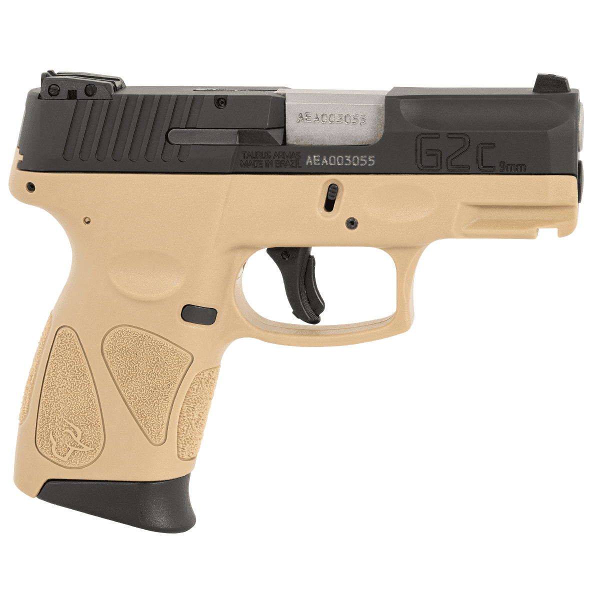 Taurus PT111 G2C Compact 9MM Pistol, 3.2 Barrel, Two 12rd Mags, FDE Frame, Black Slide Taurus PT111 G2C Compact 9MM Pistol, 3.2 Barrel, Two 12rd Mags, FDE Frame, Black Slide