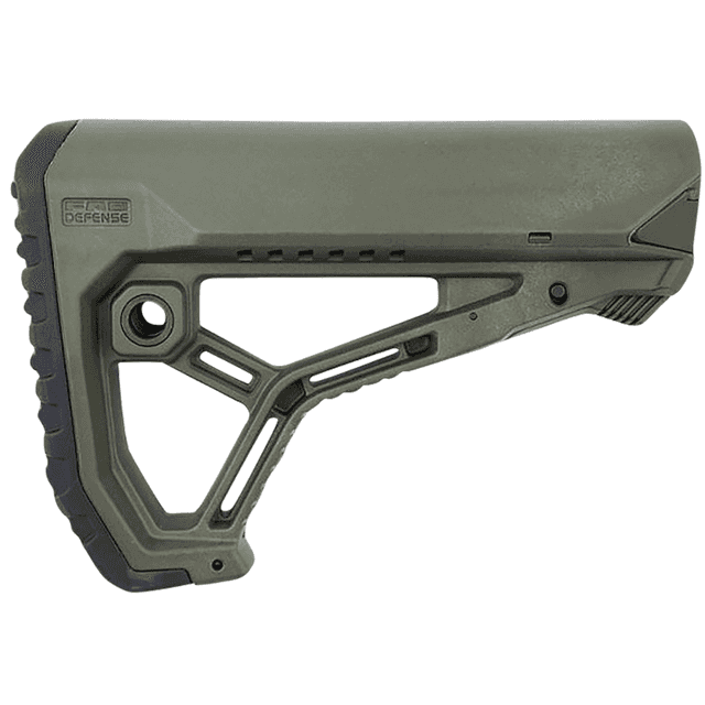 FAB Defense GL-CORE AR15/M4 Buttstock for Mil-Spec and Commercial Tubes, Olive Drab Green Synthetic Stock Rubber Buttpad Fits AR-15 / M4 - FXGLCOREG FAB Defense GL-CORE AR15/M4 Buttstock for Mil-Spec and Commercial Tubes, Olive Drab Green Synthetic Stock Rubber Buttpad Fits AR-15 / M4 - FXGLCOREG