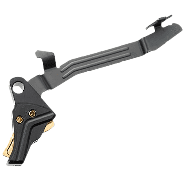 Tyrant CNC I.T.T.S Trigger, Black/Gold Aluminum / Steel Fits Glock 43/43x/48 - TDG43TRIGBLKGOLDBAR Tyrant CNC I.T.T.S Trigger, Black/Gold Aluminum / Steel Fits Glock 43/43x/48 - TDG43TRIGBLKGOLDBAR