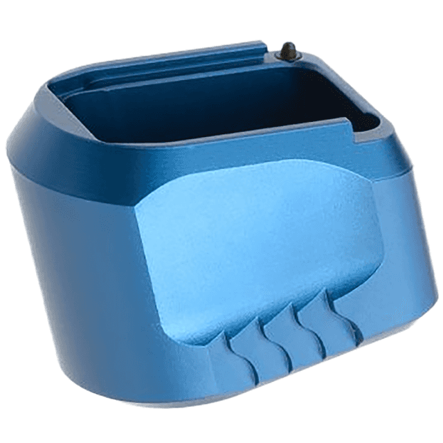 Tyrant CNC Magazine Extension, Blue Aluminum 5rd Compatible w/ Full-Size M&P 1.0/2.0 frames Fits S&W M&P 9/40 - TDMPMAGEXFSBLUE Tyrant CNC Magazine Extension, Blue Aluminum 5rd Compatible w/ Full-Size M&P 1.0/2.0 frames Fits S&W M&P 9/40 - TDMPMAGEXFSBLUE