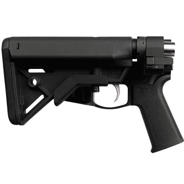 Shield Arms SA-15 Complete Folding Lower Receiver w/Carbine Stock, Matte Black 7075-T6 Aircraft Grade Billet Aluminum B5 Systems Grip B5 Systems Bravo Buttstock - SA-SA15FB Shield Arms SA-15 Complete Folding Lower Receiver w/Carbine Stock, Matte Black 7075-T6 Aircraft Grade Billet Aluminum B5 Systems Grip B5 Systems Bravo Buttstock - SA-SA15FB