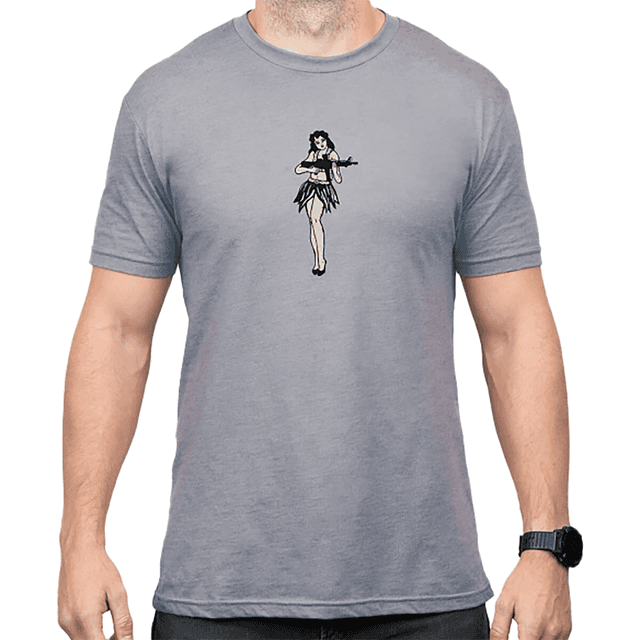 Magpul Hula Girl Grey Cotton/Polyester Short Sleeve Medium Magpul Hula Girl Grey Cotton/Polyester Short Sleeve Medium