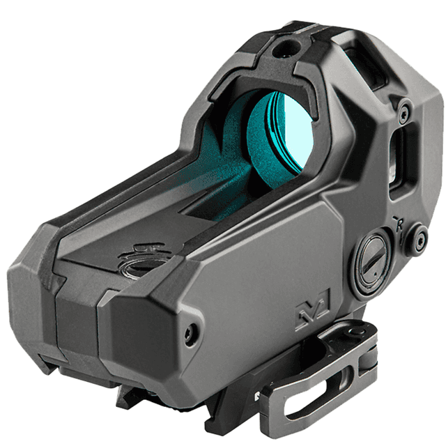 Meprolight USA Mepro M22 Red Dot Sight, Black 1x 10 MOA Amber Triangle Reticle Fog Proof / Shockproof / Waterproof - 56224110 Meprolight USA Mepro M22 Red Dot Sight, Black 1x 10 MOA Amber Triangle Reticle Fog Proof / Shockproof / Waterproof - 56224110