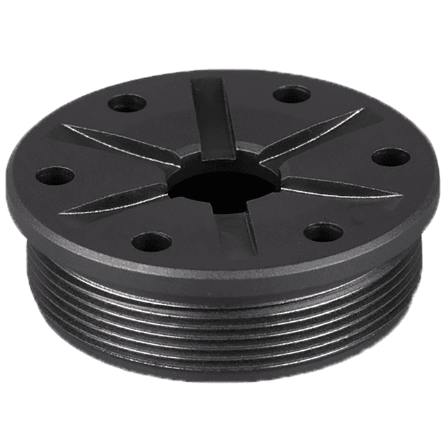 SilencerCo Bravo Front Cap, Matte Black Rifle 9mm Compatible w/ Omega 300/ Hybrid 46/ Scythe-Ti/ Bravo MAAD Brake - AC5126 SilencerCo Bravo Front Cap, Matte Black Rifle 9mm Compatible w/ Omega 300/ Hybrid 46/ Scythe-Ti/ Bravo MAAD Brake - AC5126