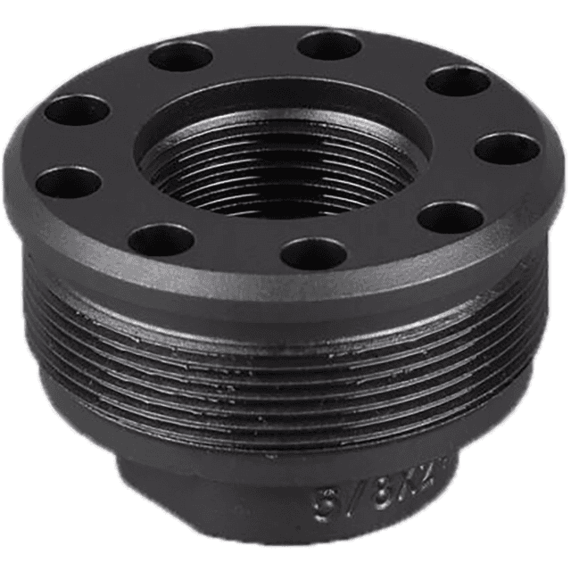 SilencerCo Alpha Direct Thread Mount, Black 9/16"x24 Compatible w/ Fixed Rifle Barrels Spectre 9/ Omega K Series/ Alpha MAAD Brake - AC822 SilencerCo Alpha Direct Thread Mount, Black 9/16"x24 Compatible w/ Fixed Rifle Barrels Spectre 9/ Omega K Series/ Alpha MAAD Brake - AC822