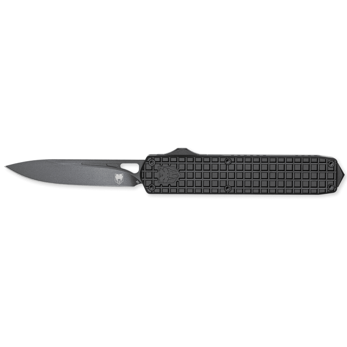 CobraTec Knives Black Mamba Knife, 8.25" OAL Large Plain Black TiCN D2 Steel Blade/4.75" Black Textured Aluminum Handle - CTBM CobraTec Knives Black Mamba Knife, 8.25" OAL Large Plain Black TiCN D2 Steel Blade/4.75" Black Textured Aluminum Handle - CTBM