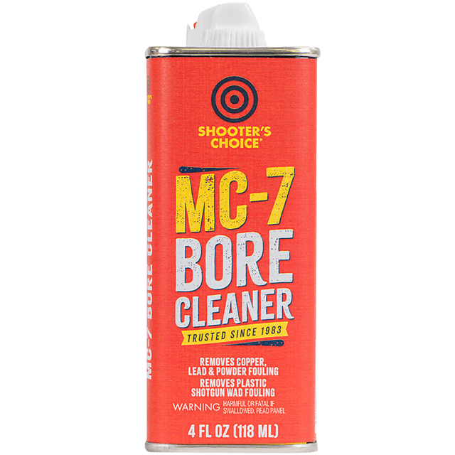 Shooters Choice MC-7 Bore Cleaner, 4oz Universal Cleans / Lubricates / Protects - SHFMC704 Shooters Choice MC-7 Bore Cleaner, 4oz Universal Cleans / Lubricates / Protects - SHFMC704
