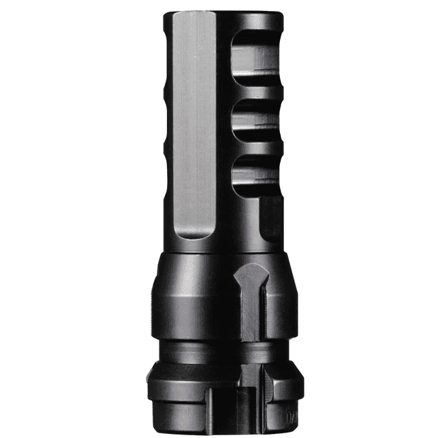 Dead Air KeyMo Muzzle Brake, Black Nitride 4140 HT Alloy Steel M18X1.5 Threads 338 Cal - DA106 Dead Air KeyMo Muzzle Brake, Black Nitride 4140 HT Alloy Steel M18X1.5 Threads 338 Cal - DA106