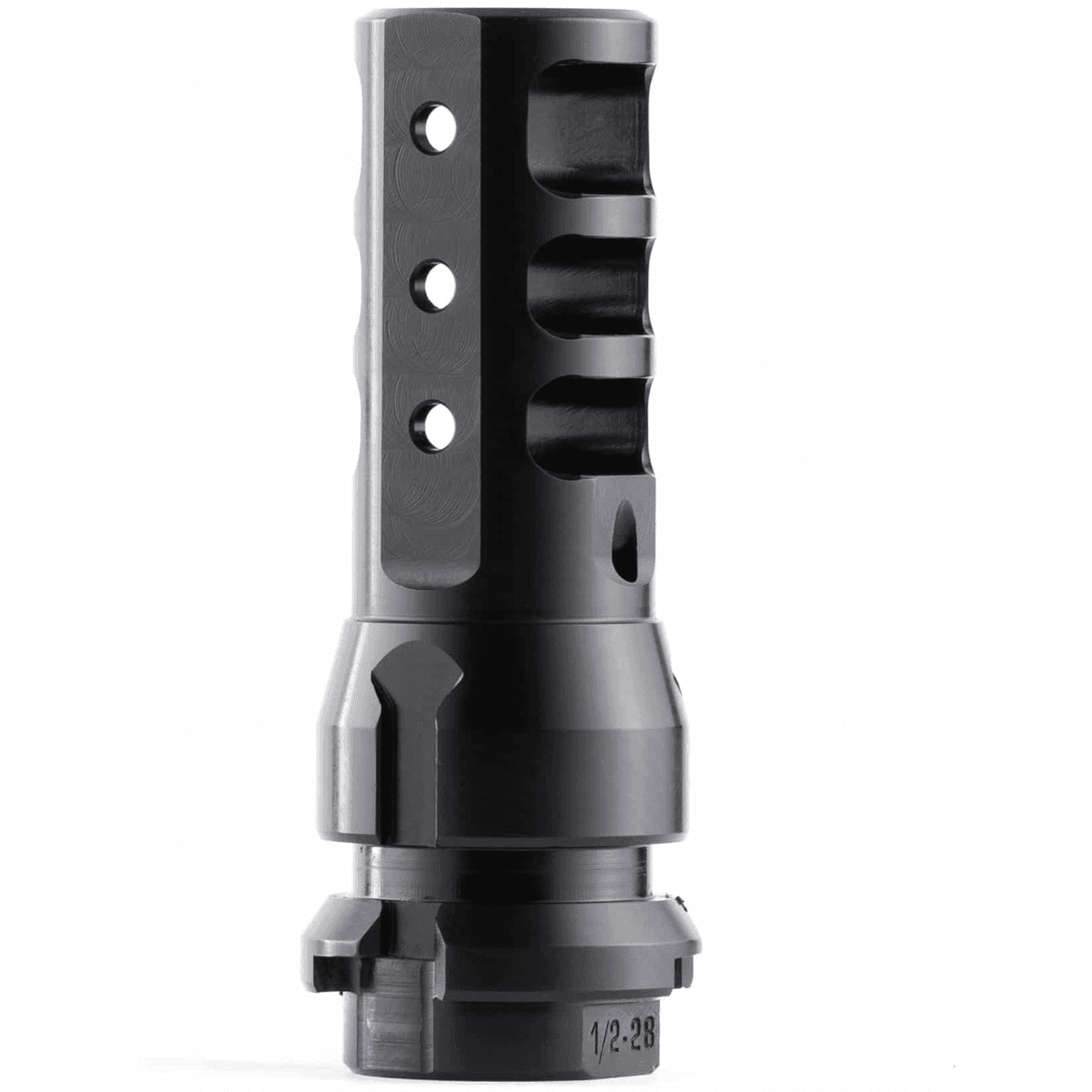 Dead Air KeyMo Muzzle Brake, Black Nitride 4140 HT Alloy Steel M18X1 Threads 338 Cal - DA104 Dead Air KeyMo Muzzle Brake, Black Nitride 4140 HT Alloy Steel M18X1 Threads 338 Cal - DA104