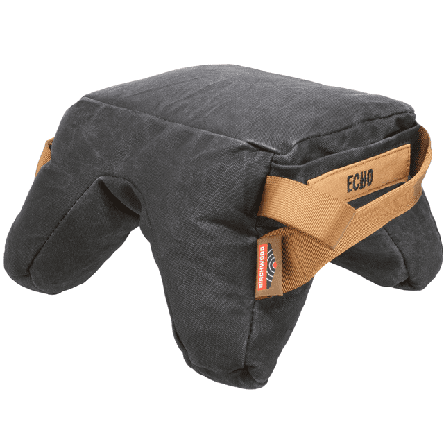 Birchwood Casey Steady-Shot Echo Bag, Black Wax Canvas Front and Rear Bag Heavyweight Prefilled - BC-BAG-SSEH Birchwood Casey Steady-Shot Echo Bag, Black Wax Canvas Front and Rear Bag Heavyweight Prefilled - BC-BAG-SSEH