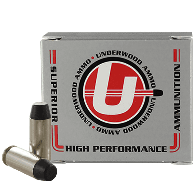 Underwood Ammo Hard Cast Flat Nose Ammo, 220gr 20 Per Box/10 Case 10mm - 242 Underwood Ammo Hard Cast Flat Nose Ammo, 220gr 20 Per Box/10 Case 10mm - 242