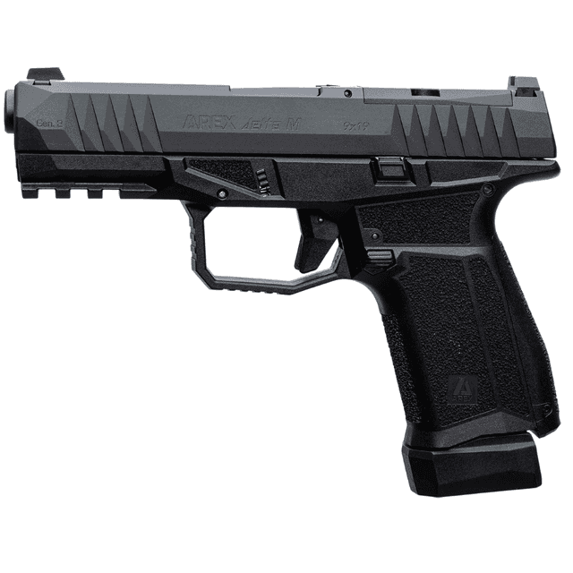 AREX Delta M Gen2 Pistol, 4" Black Steel Barrel Black Nitride Steel Optic Cut/Serrated Slide Black Polymer Frame w/Picatinny Rail Black Stippled Grip Ambidextrous Compact Frame 15+1rd 9mm Luger - 815537024074 AREX Delta M Gen2 Pistol, 4" Black Steel Barrel Black Nitride Steel Optic Cut/Serrated Slide Black Polymer Frame w/Picatinny Rail Black Stippled Grip Ambidextrous Compact Frame 15+1rd 9mm Luger - 815537024074