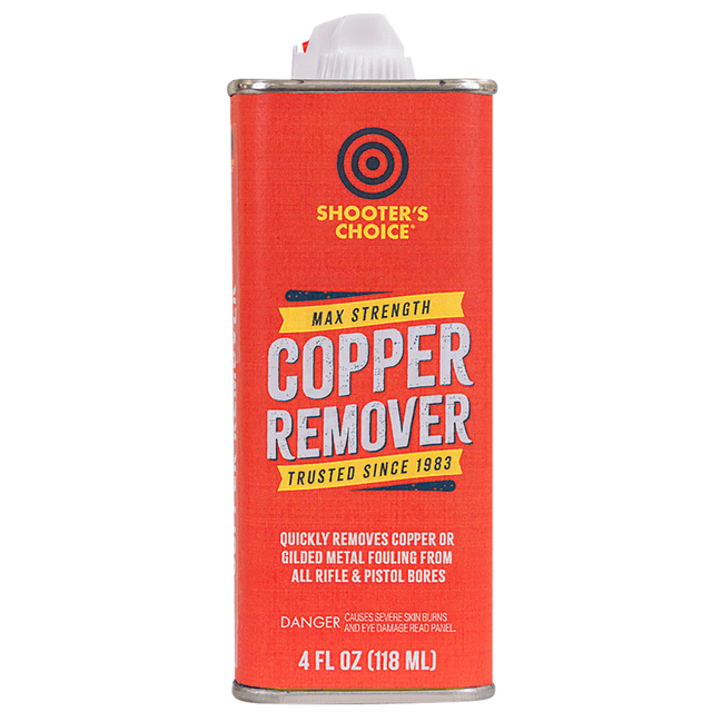 Shooters Choice Copper Remover, 4 oz Removes Copper / Gilded Metal Fouling Rifle/Pistol - SHFCRS04 Shooters Choice Copper Remover, 4 oz Removes Copper / Gilded Metal Fouling Rifle/Pistol - SHFCRS04