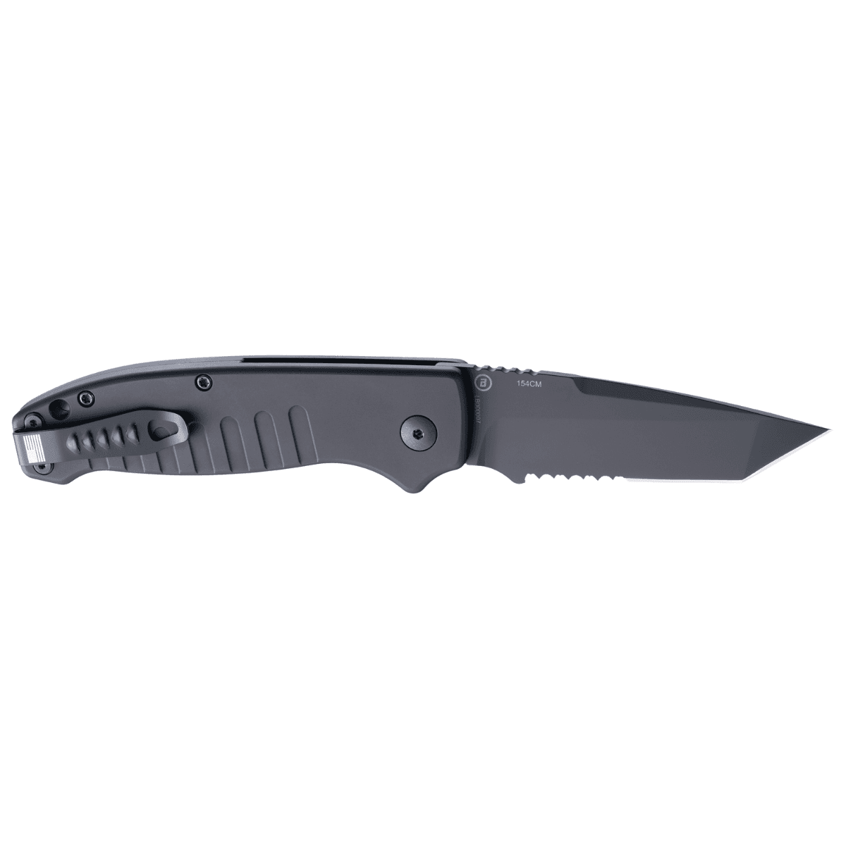 Hogue Ballista I AUTO Folding Knife, 3.5" 154CM Black Combo Tanto Blade Matte Black Aluminum Handles - 64120 Hogue Ballista I AUTO Folding Knife, 3.5" 154CM Black Combo Tanto Blade Matte Black Aluminum Handles - 64120