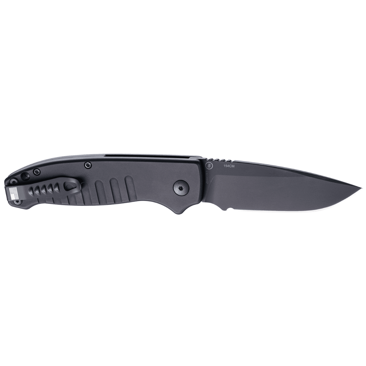 Hogue Ballista I AUTO Folding Knife, 3.5" 154CM Black Drop Point Blade Matte Black Aluminum Handles - 64130 Hogue Ballista I AUTO Folding Knife, 3.5" 154CM Black Drop Point Blade Matte Black Aluminum Handles - 64130