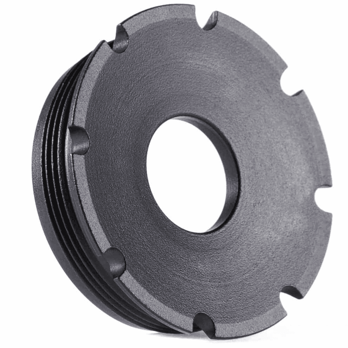 Dead Air R-Series Front Cap, Black Nitride Stainless Steel 45 Cal - DA211 Dead Air R-Series Front Cap, Black Nitride Stainless Steel 45 Cal - DA211