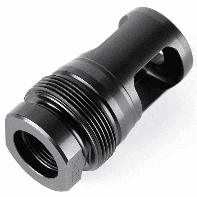 Dead Air XEMAX Muzzle Brake, Black 3/4"-20 Threads 2.06" OAL 338 Lapua Mag - DA155 Dead Air XEMAX Muzzle Brake, Black 3/4"-20 Threads 2.06" OAL 338 Lapua Mag - DA155