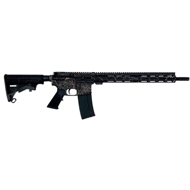Great Lakes Firearms AR-15 Splatter Series Rifle, 16" Black Nitride Threaded Barrel Black Spatter Cerakote Aluminum Receiver w/Picatinny Rail M-LOK Handguard Black Polymer Stock Mil-Spec Grip 30+1rd 223 Wylde - GL15223SBLK Great Lakes Firearms AR-15 Splatter Series Rifle, 16" Black Nitride Threaded Barrel Black Spatter Cerakote Aluminum Receiver w/Picatinny Rail M-LOK Handguard Black Polymer Stock Mil-Spec Grip 30+1rd 223 Wylde - GL15223SBLK