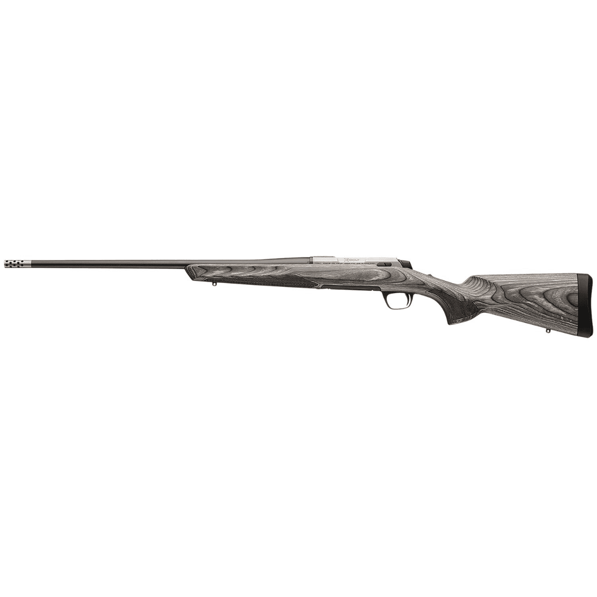 Browning X-Bolt 2 Hunter Rifle, 26" Matte Blued Threaded Sporter Barrel Drilled & Tapped Stainless Steel Receiver Fixed Gray Laminate Stock Radial Muzzle Brake Full Size 3+1rd 7mm Rem Mag - 036092227 Browning X-Bolt 2 Hunter Rifle, 26" Matte Blued Threaded Sporter Barrel Drilled & Tapped Stainless Steel Receiver Fixed Gray Laminate Stock Radial Muzzle Brake Full Size 3+1rd 7mm Rem Mag - 036092227