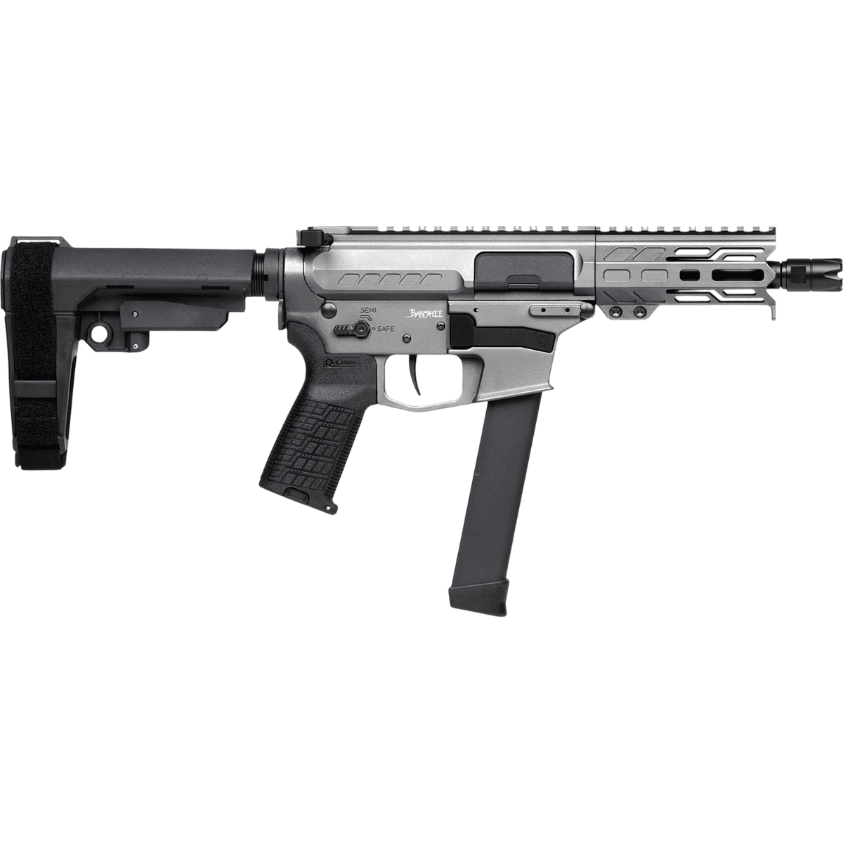 CMMG Banshee FE MkGs Tactical Pistol, 5" Black Nitride Threaded Barrel 99A290FTNG CMMG Banshee FE MkGs Tactical Pistol, 5" Black Nitride Threaded Barrel 99A290FTNG