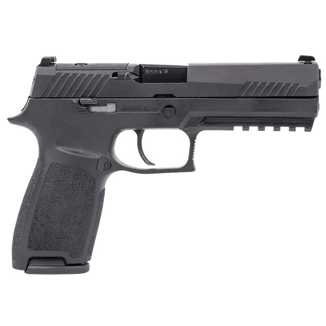 Sig Sauer P320 w/Optic Pistol, 4.70" Black DLC Carbon Steel Barrel Black Nitron Stainless Steel Optic Ready/Serrated Slide Black Stainless Steel Frame w/Picatinny Rail Polymer Grip Sig PRO RX Footprint Full Size Frame 17+1rd 9mm Luger - 320F9BSSPRS Sig Sauer P320 w/Optic Pistol, 4.70" Black DLC Carbon Steel Barrel Black Nitron Stainless Steel Optic Ready/Serrated Slide Black Stainless Steel Frame w/Picatinny Rail Polymer Grip Sig PRO RX Footprint Full Size Frame 17+1rd 9mm Luger - 320F9BSSPRS