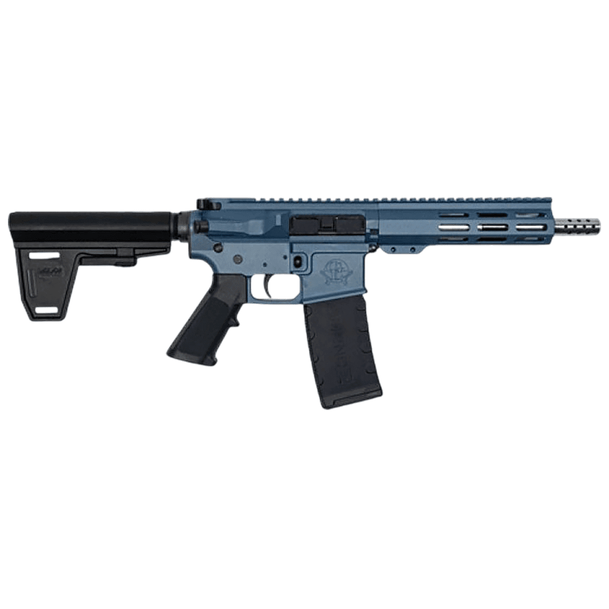 Great Lakes Firearms AR-15 Rifle, 7.50" Black Nitride Threaded Barrel M-LOK Handguard Blue Titanium Cerakote Aluminum Receiver w/Picatinny Rail Black Polymer Mil-Spec Grip 30+1rd 223 Wylde - GL15223SSPBBLU Great Lakes Firearms AR-15 Rifle, 7.50" Black Nitride Threaded Barrel M-LOK Handguard Blue Titanium Cerakote Aluminum Receiver w/Picatinny Rail Black Polymer Mil-Spec Grip 30+1rd 223 Wylde - GL15223SSPBBLU