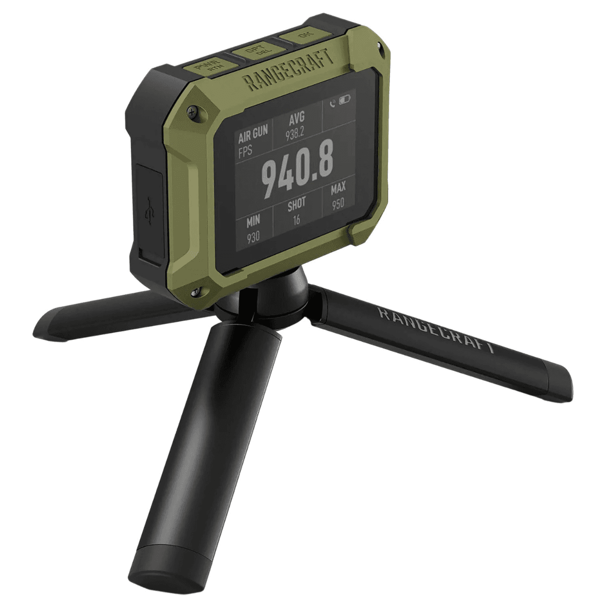Athlon Rangecraft Velocity PRO Radar Chronograph, Green / Black 2.4 Transreflective LCD Screen 65-5000 FPS Waterproof - 707301 Athlon Rangecraft Velocity PRO Radar Chronograph, Green / Black 2.4 Transreflective LCD Screen 65-5000 FPS Waterproof - 707301
