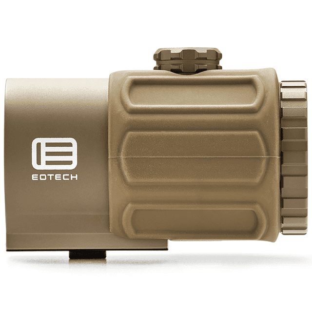 Eotech G43 Magnifier, Tan/FDE 3x No Mount Fog Resistant Internal Optics 33ft. (10 m) Depth Water Resistant - G43.NMTAN Eotech G43 Magnifier, Tan/FDE 3x No Mount Fog Resistant Internal Optics 33ft. (10 m) Depth Water Resistant - G43.NMTAN