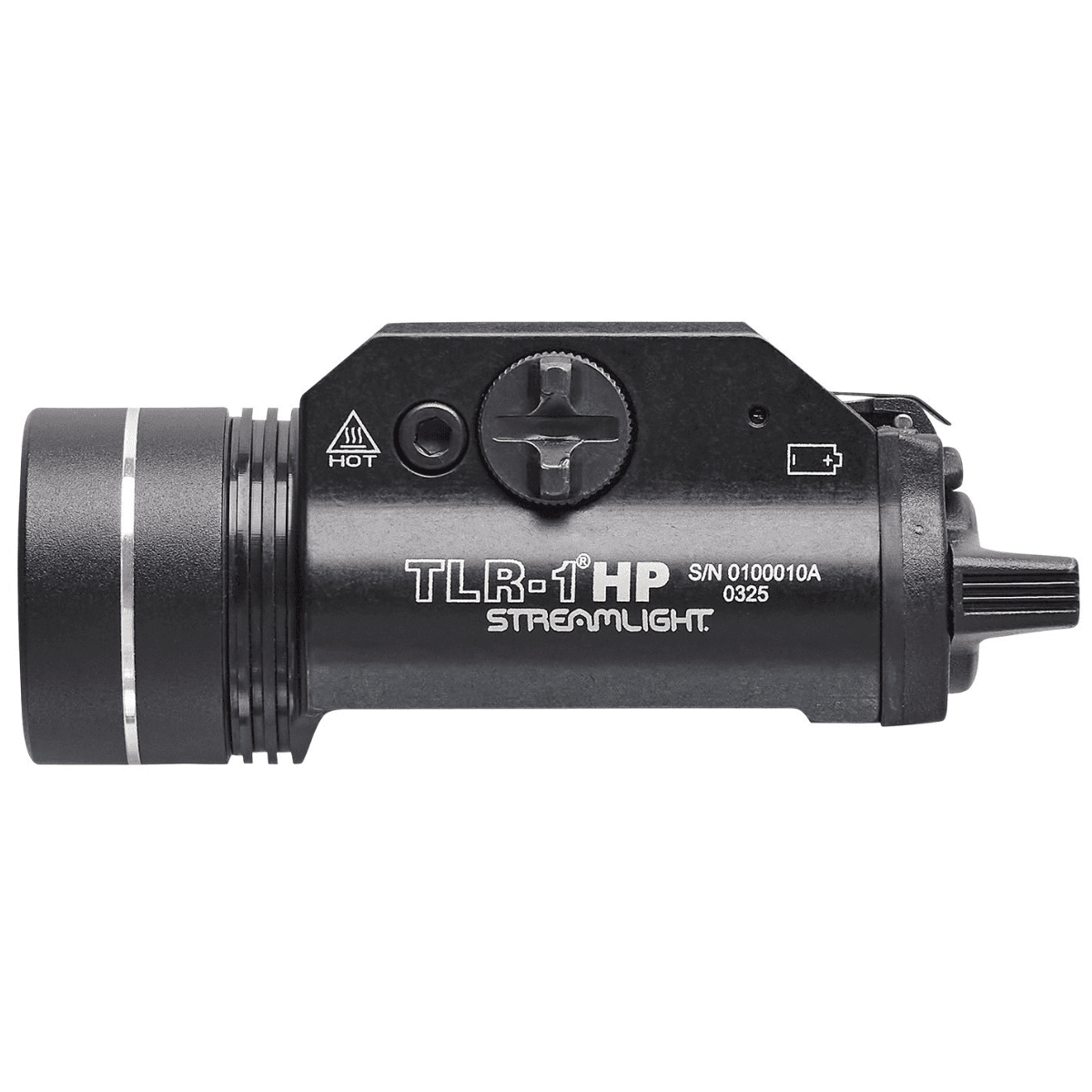 Streamlight TLR-1 HP Weapon Light, Black Aluminum 1000 Lumens Rail Mount 510 Meters - 59150 Streamlight TLR-1 HP Weapon Light, Black Aluminum 1000 Lumens Rail Mount 510 Meters - 59150