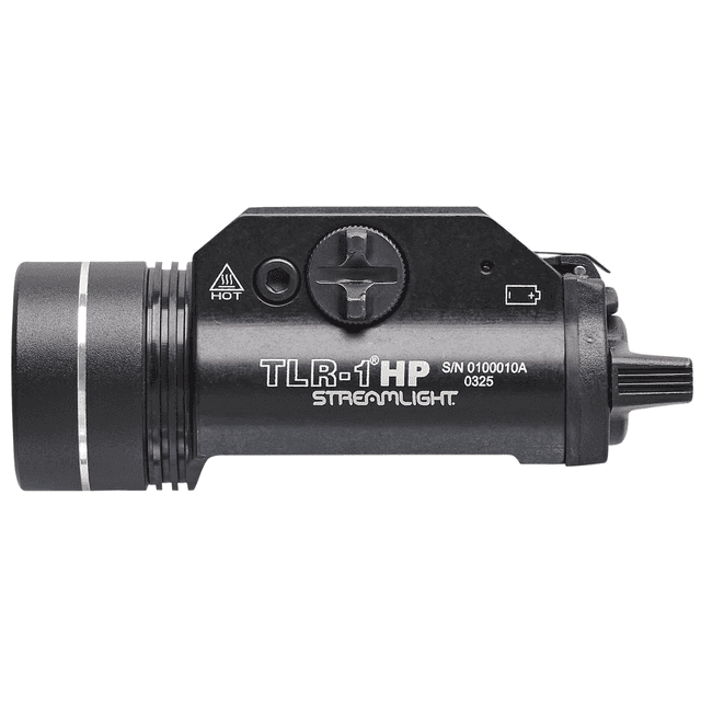 Streamlight TLR-1 HP Weapon Light, Black Aluminum 1000 Lumens Rail Mount 510 Meters - 59150 Streamlight TLR-1 HP Weapon Light, Black Aluminum 1000 Lumens Rail Mount 510 Meters - 59150