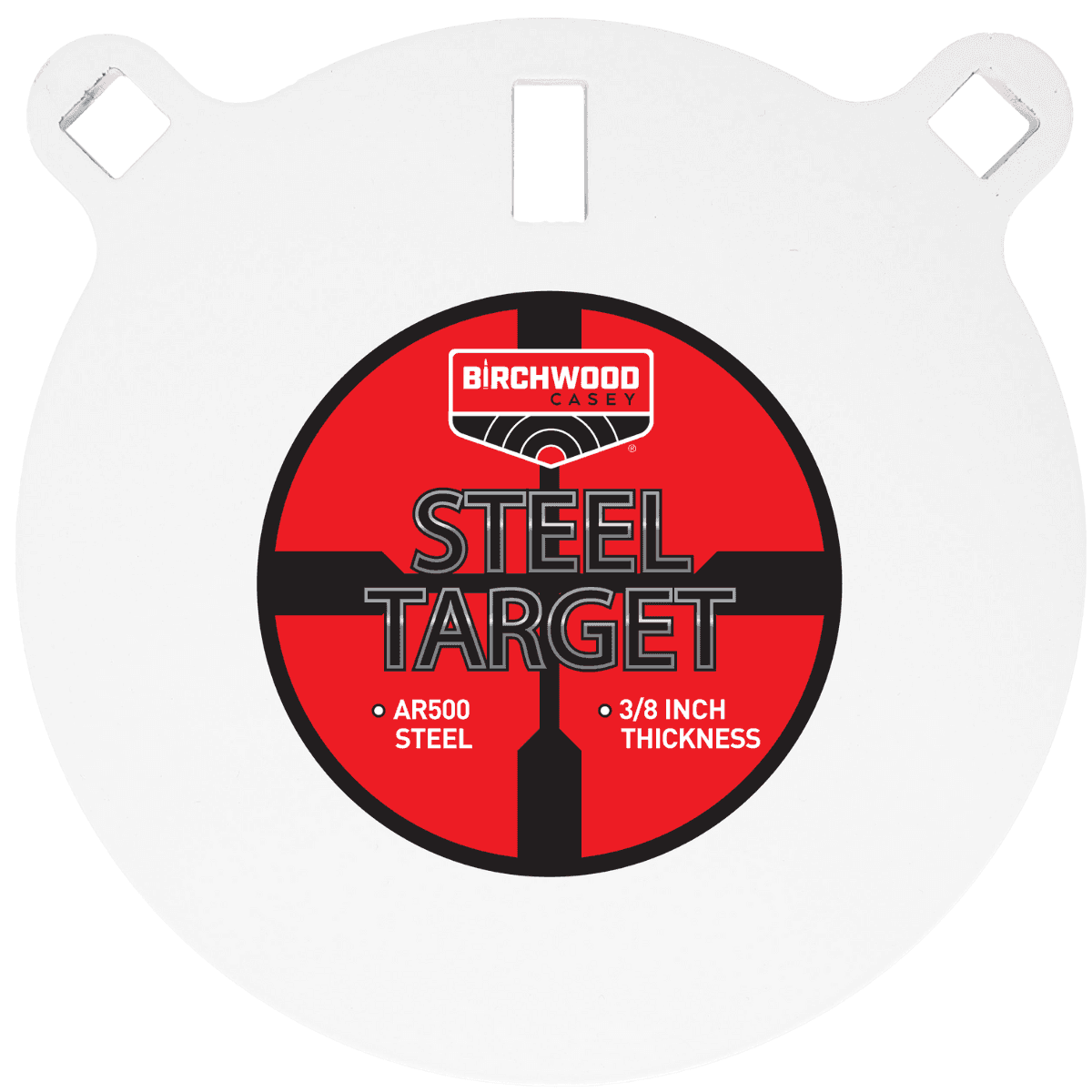 Birchwood Casey Centerfire Target, White 3/8" AR500 Steel 8" Round Gong - BC-RND8-38 Birchwood Casey Centerfire Target, White 3/8" AR500 Steel 8" Round Gong - BC-RND8-38