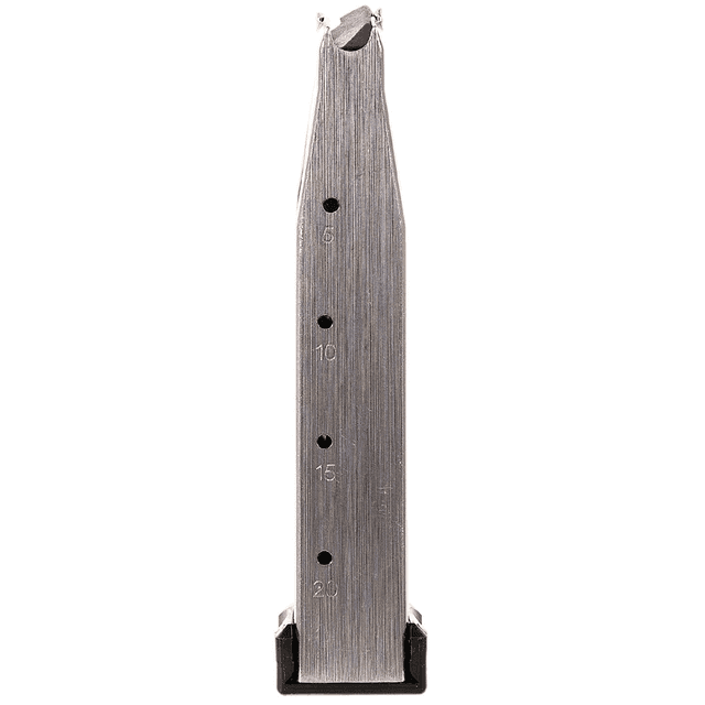 Watchtower Firearms 20+1rd Magazine, Stainless Steel Double Stack 9mm Fits 1911 - MAG140SS Watchtower Firearms 20+1rd Magazine, Stainless Steel Double Stack 9mm Fits 1911 - MAG140SS