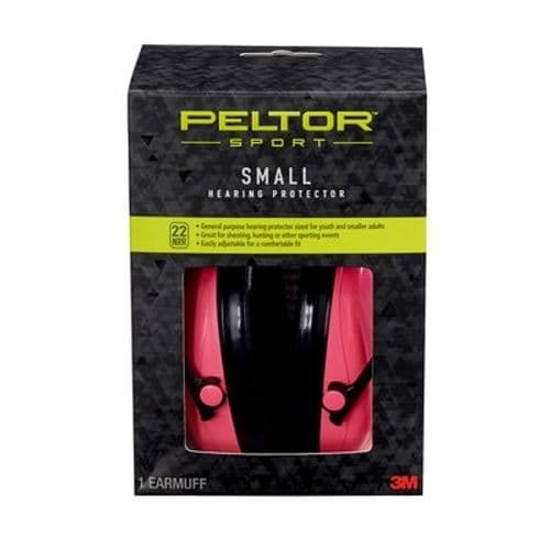 3M Peltor Sport Small Hearing Protector, Pink Small Muffs 3M Peltor Sport Small Hearing Protector, Pink Small Muffs