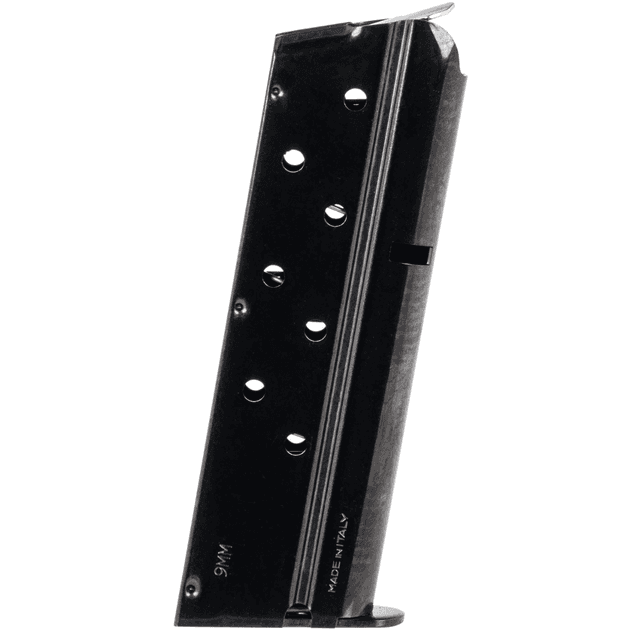 Mec-Gar Standard Magazine, 8rd Blued Carbon Steel Detachable 9mm Luger for 1911 Officer - MGCGOV9LCB Mec-Gar Standard Magazine, 8rd Blued Carbon Steel Detachable 9mm Luger for 1911 Officer - MGCGOV9LCB