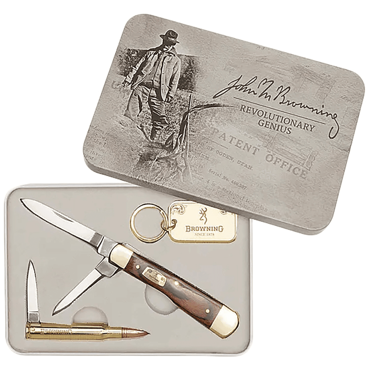 Browning John M Browning 25 Knife, Tin Sage Creek 4.5'' Clip Point Blade 9Cr14MoV Stainless Steel - 003220576 Browning John M Browning 25 Knife, Tin Sage Creek 4.5'' Clip Point Blade 9Cr14MoV Stainless Steel - 003220576