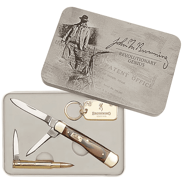 Browning John M Browning 25 Knife, Tin Sage Creek 4.5'' Clip Point Blade 9Cr14MoV Stainless Steel - 003220576 Browning John M Browning 25 Knife, Tin Sage Creek 4.5'' Clip Point Blade 9Cr14MoV Stainless Steel - 003220576