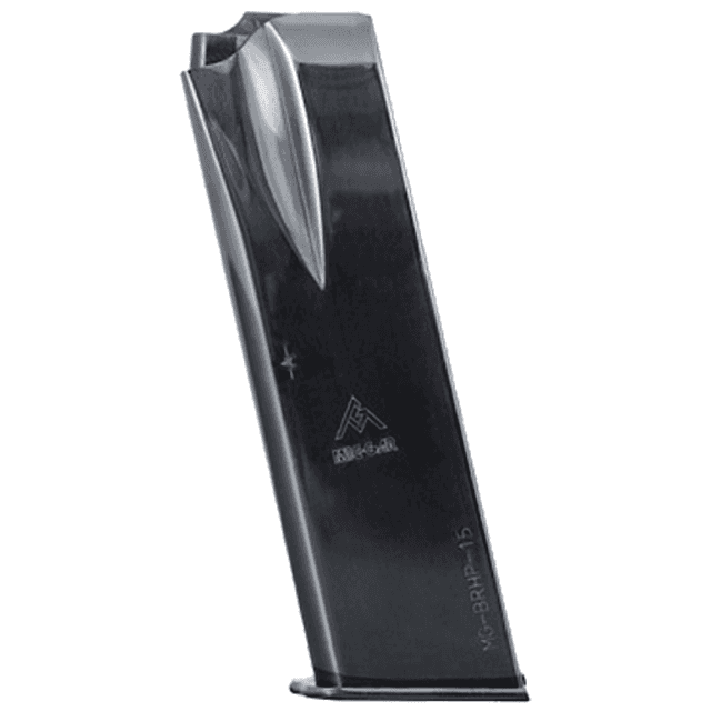 Mec-Gar Standard Magazine, 15rd Nickel Carbon Steel 9mm Luger Fits Browning Hi-Power/Springfield SA-35 - MGBRHP15N Mec-Gar Standard Magazine, 15rd Nickel Carbon Steel 9mm Luger Fits Browning Hi-Power/Springfield SA-35 - MGBRHP15N