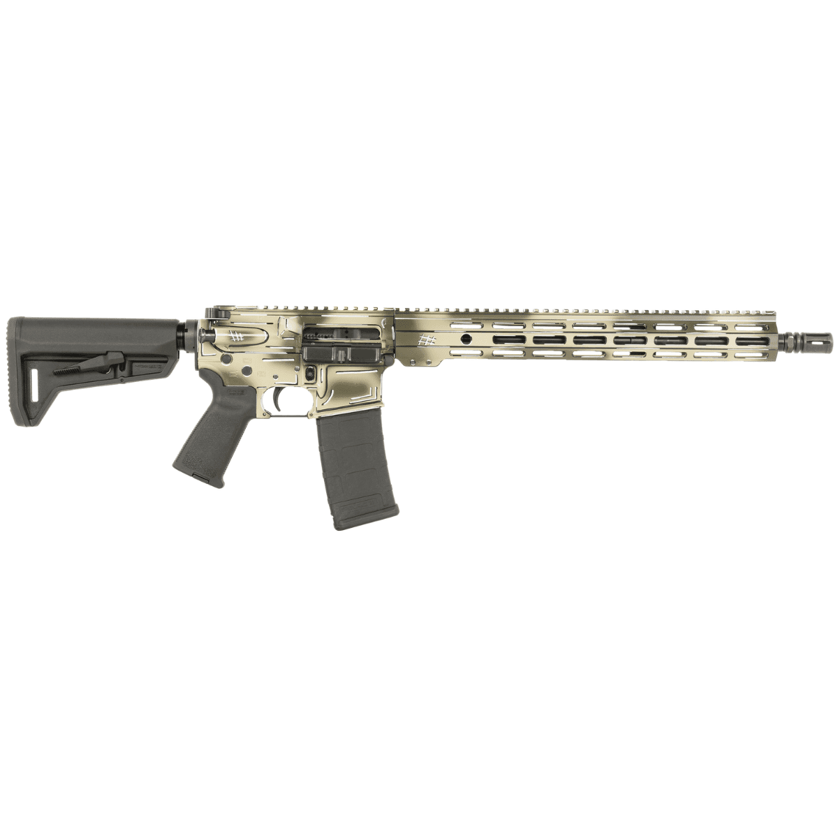 Shark Coast Tactical Anime-15 Rifle, 16" Black Nitride Threaded Barrel OD Green Cerakote Aluminum Receiver w/Picatinny Rail M-LOK Handguard Magpul SL-K Black Polymer Stock Black Polymer Grip Right Hand 30+1rd 5.56 NATO - SCC01891AOD Shark Coast Tactical Anime-15 Rifle, 16" Black Nitride Threaded Barrel OD Green Cerakote Aluminum Receiver w/Picatinny Rail M-LOK Handguard Magpul SL-K Black Polymer Stock Black Polymer Grip Right Hand 30+1rd 5.56 NATO - SCC01891AOD