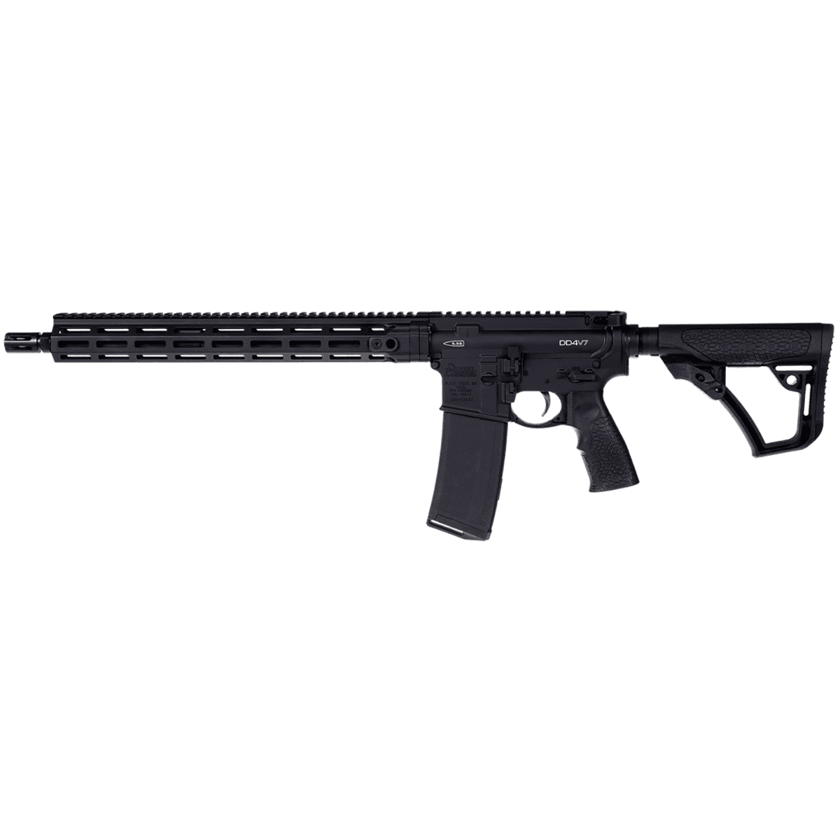 Daniel Defense DD4 RIII V7 Rifle, 16" Black Chrome Moly Vanadium Steel Cold Hammer Forged Government Barrel M-LOK Daniel Defense Buttstock/ Pistol Grip Ambidextrous 30+1rd 5.56 NATO - 0220112138047 Daniel Defense DD4 RIII V7 Rifle, 16" Black Chrome Moly Vanadium Steel Cold Hammer Forged Government Barrel M-LOK Daniel Defense Buttstock/ Pistol Grip Ambidextrous 30+1rd 5.56 NATO - 0220112138047