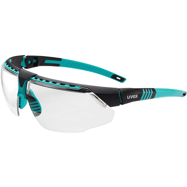 Howard Leight Uvex Avatar Safety Glasses, Teal Frame w/ Clear Lens & HydroShield Anti-Fog Coating - S2880HS Howard Leight Uvex Avatar Safety Glasses, Teal Frame w/ Clear Lens & HydroShield Anti-Fog Coating - S2880HS