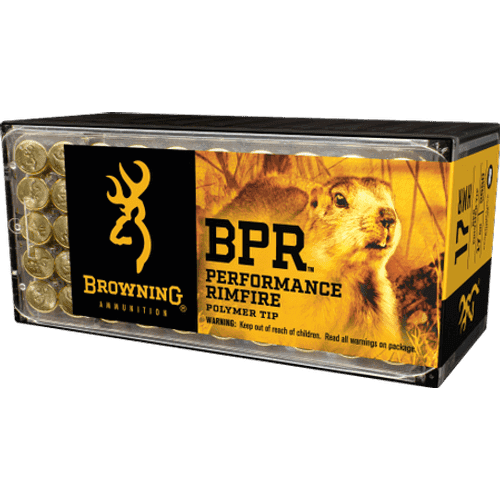 Browning .17 HMR BPR Performance Rimfire Ammunition 50 Rounds 17 Grain PolyTip 2550fps Browning .17 HMR BPR Performance Rimfire Ammunition 50 Rounds 17 Grain PolyTip 2550fps