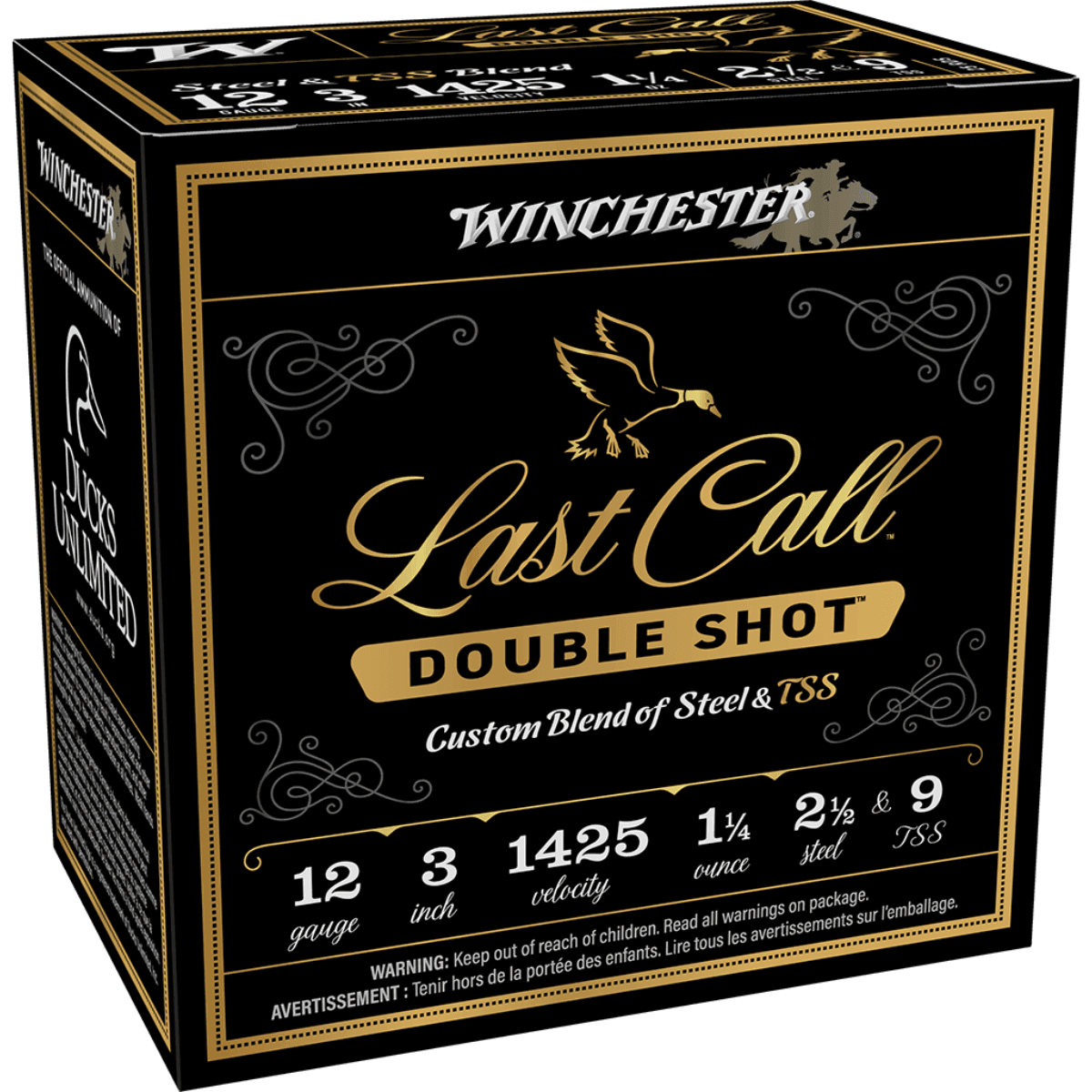 Winchester Ammo Last Call Double Shot Ammo, 3" 1 1/4oz 2.5/9TSS Shot 25 Per Box/10 Case 12 Gauge - LCDS1239 Winchester Ammo Last Call Double Shot Ammo, 3" 1 1/4oz 2.5/9TSS Shot 25 Per Box/10 Case 12 Gauge - LCDS1239