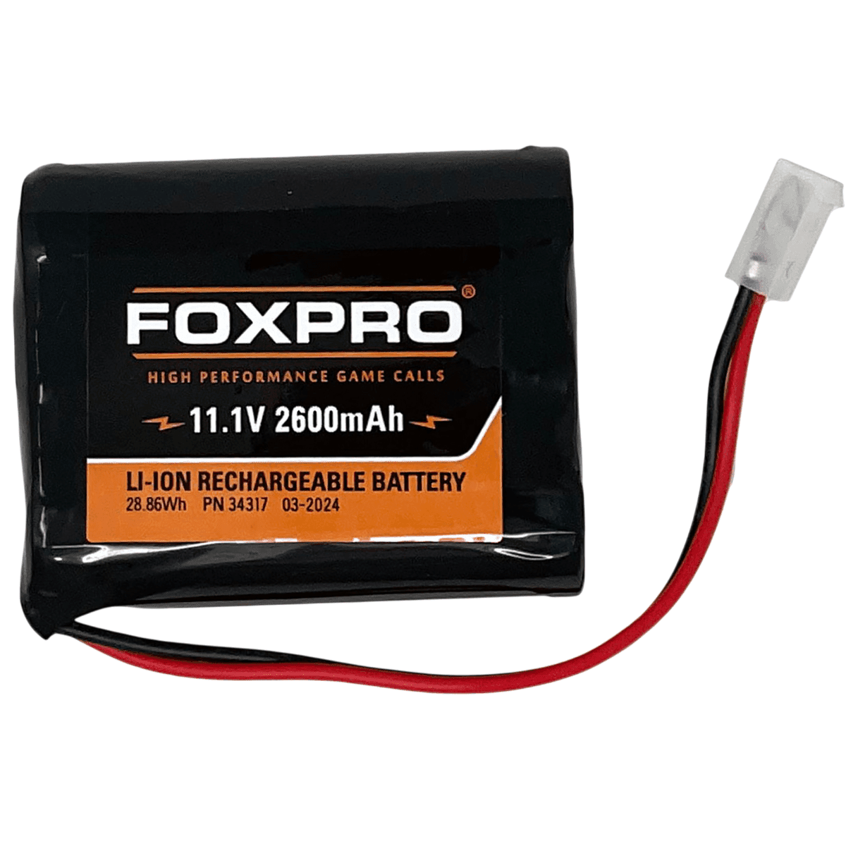Foxpro Lithium Battery, 2,600 mAh18650 Li-ion Rechargeable Battery Compatible w/ HellCat Pro - LB2600 Foxpro Lithium Battery, 2,600 mAh18650 Li-ion Rechargeable Battery Compatible w/ HellCat Pro - LB2600