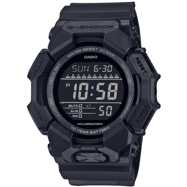 G-Shock GD-010 Series Digital Watch, Black 200-Meter Water Resistance Resistant Shock Resistant - GD0101A1CR G-Shock GD-010 Series Digital Watch, Black 200-Meter Water Resistance Resistant Shock Resistant - GD0101A1CR