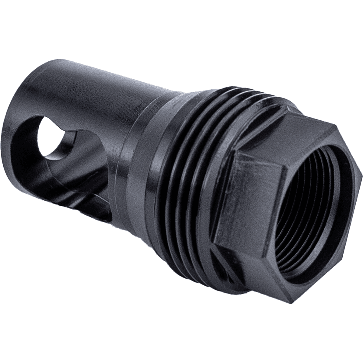 Kgm Suppressors R50T Taper Muzzle Brake, Black Nitride Steel 7/8"x14 Threads - A-TMB50-S-2 Kgm Suppressors R50T Taper Muzzle Brake, Black Nitride Steel 7/8"x14 Threads - A-TMB50-S-2