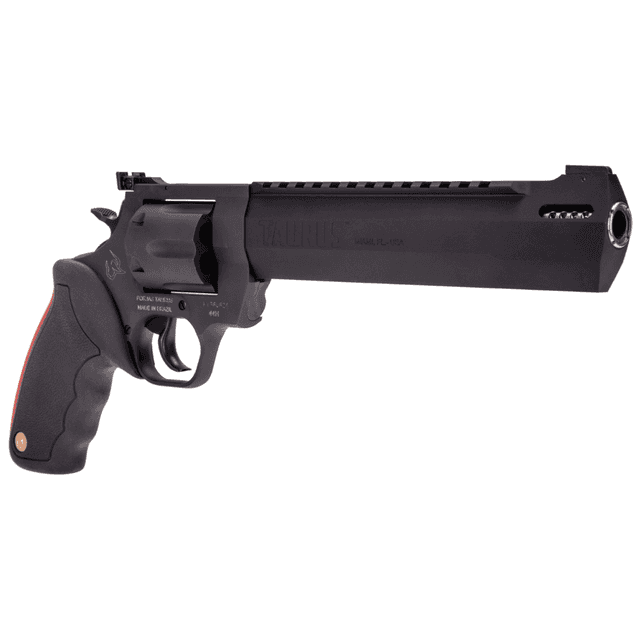 Taurus Raging Hunter Revolver, 10" Black Ported/Target Crown Barrel Black Cylinder Black Steel Frame Black Rubber Grip Large Frame 5rd 500 S&W Mag - 2-500101RH Taurus Raging Hunter Revolver, 10" Black Ported/Target Crown Barrel Black Cylinder Black Steel Frame Black Rubber Grip Large Frame 5rd 500 S&W Mag - 2-500101RH